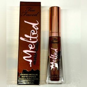 TOO FACED MELTED MATTE-TALLIC LIPSTICK - CAFFEINE QUEEN (BRAND NEW IN BOX)